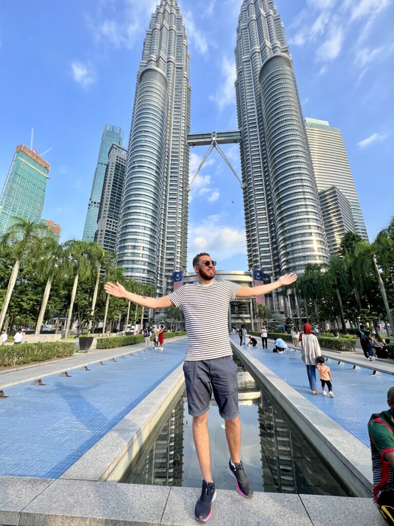 the twin tower in Kuala Lumpur