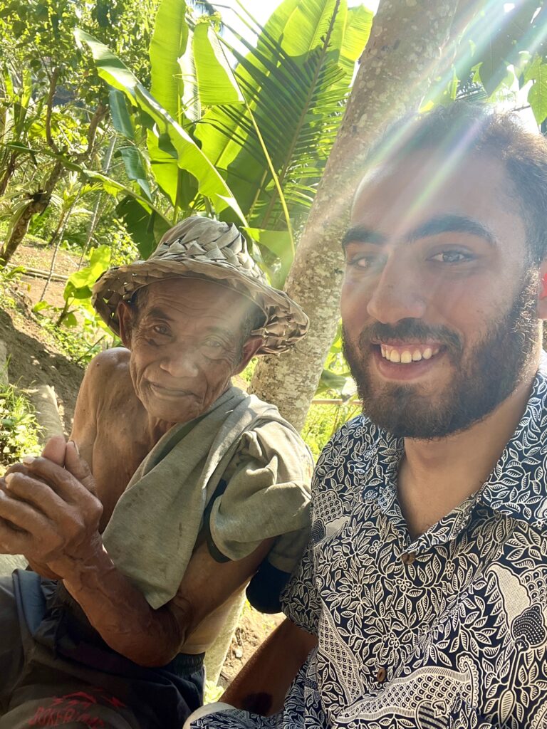 helping in the farm and making new local friends