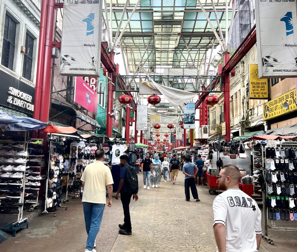 Chinatown, a vibrant district which looks like china with many food markets